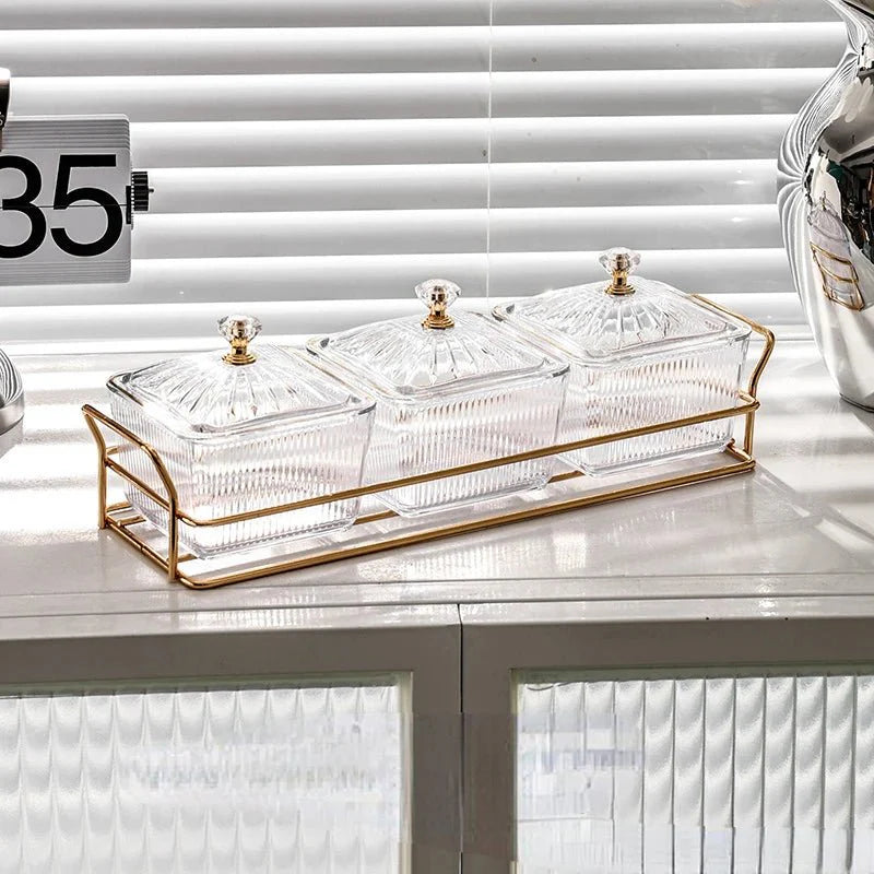 Placa de Armazenamento Salada de Frutas Secas