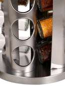 Porta temperos Giratório em Inox com 16 peças