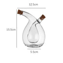 Recipiente Criativo para Óleo e Vinagreira Doméstica com vidro Duplo Engrossado