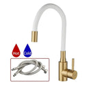 Torneira Gourmet Para Cozinha Elegance WhiteGold